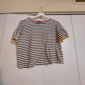 W5 Striped Crop Top
